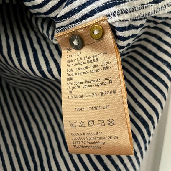 Like New Scotch and Soda Striped Shirt - Picture 3 of 6